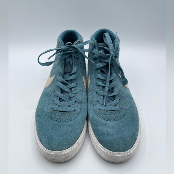 Nike SB Bruin Hi WomenSize 12.5 Shoes Sneaker DR0126 400 Noise Aqua Summit White - Picture 5 of 8
